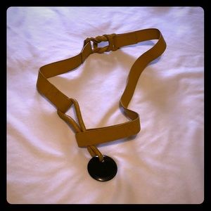 Vintage Gucci yellow belt xs